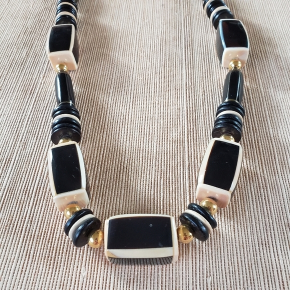 Vintage Beaded Statement Necklace